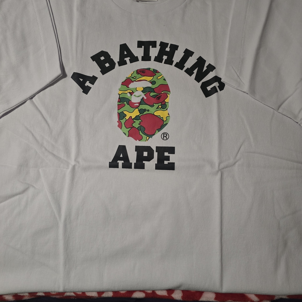 Bape White 2021 College Tee